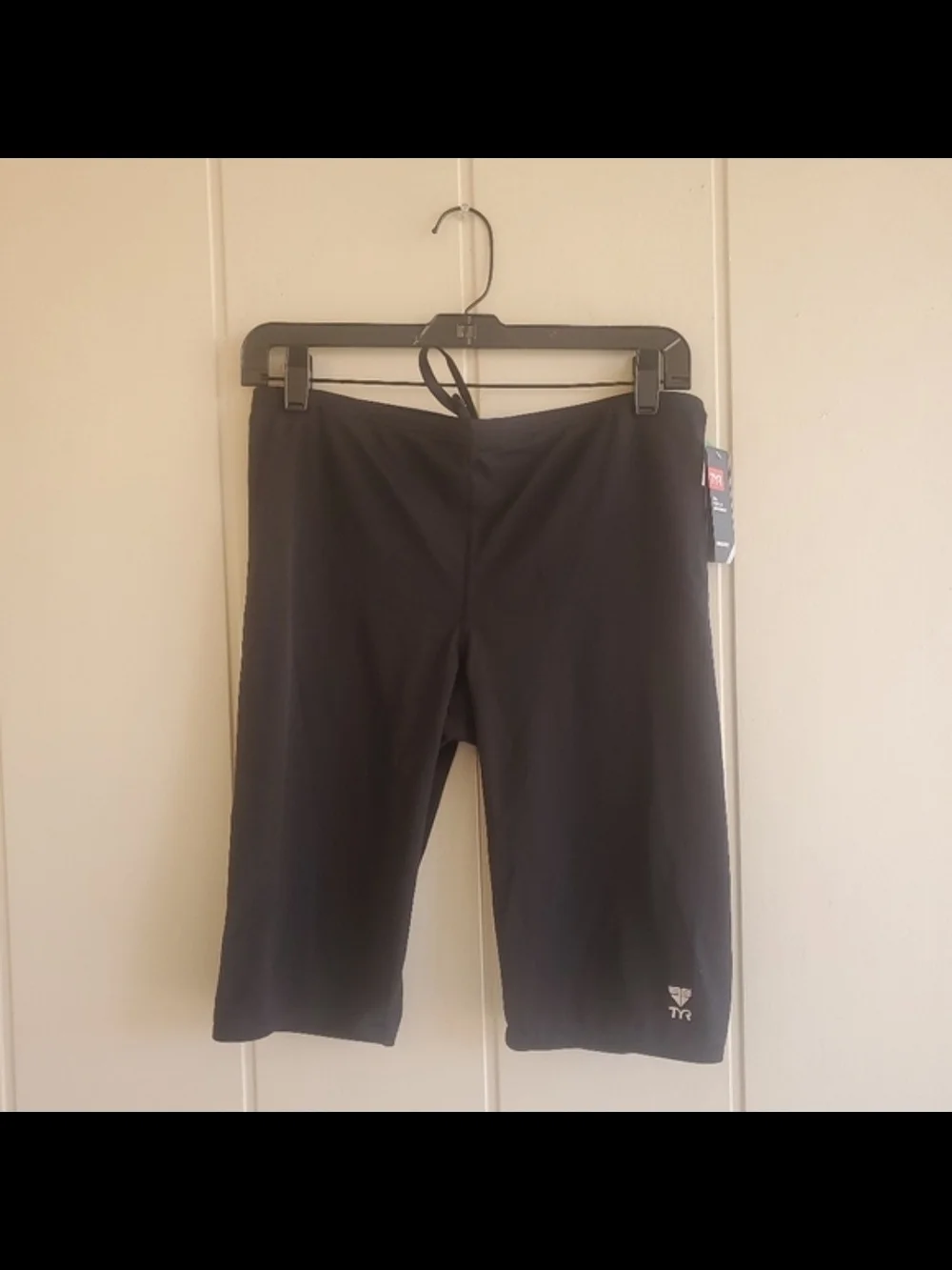 TYR Black Jammer Swim Shorts Mens Sz 36 New With Tags